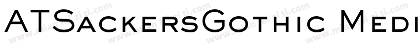 ATSackersGothic Medium字体转换